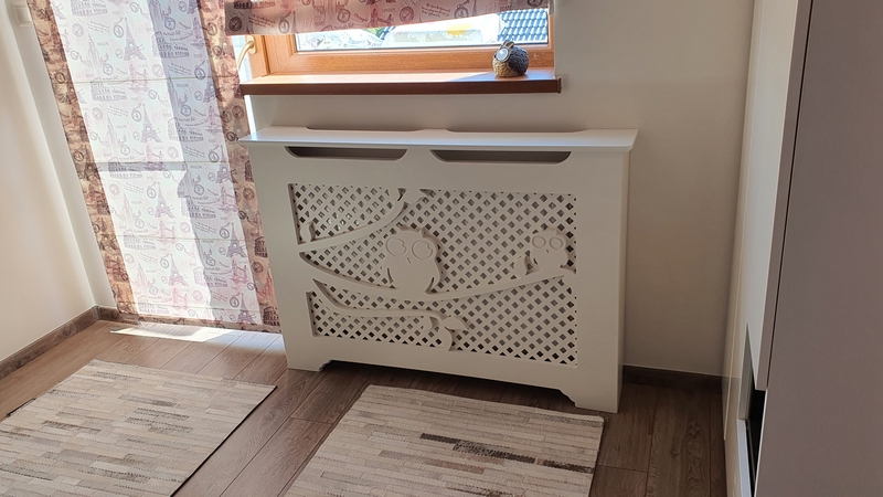 Mască de calorifer picior drept - Model Păsări