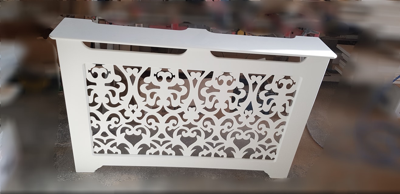 Masca de calorifer cu picior drept - Model Floral 03