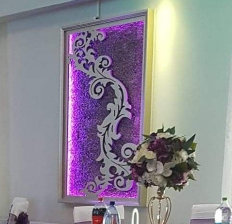 Tablou Decorativ Iluminat - Model Frunze